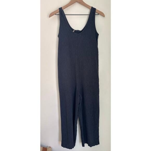 Marine Layer Sydney Beach Jumpsui in Indigo Hemp Blend - XS - Picture 5 of 8